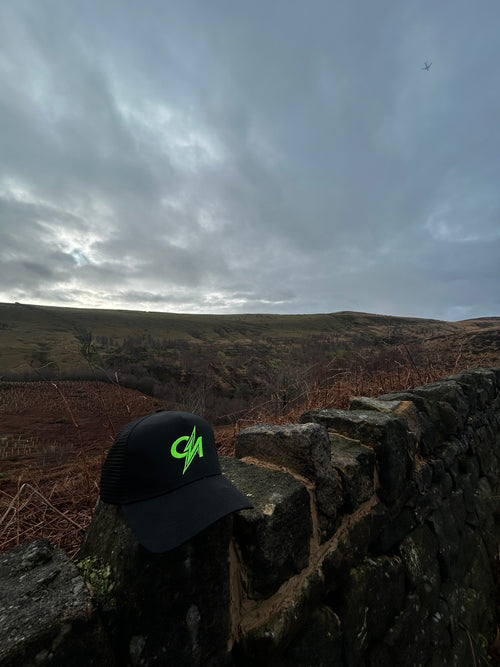Green Lightning Trucker Hat