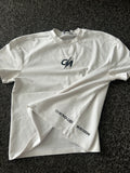 Embroidered White CM Tee